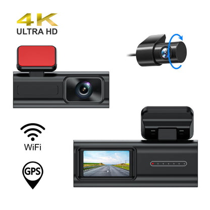 4K 超高清行車記錄器 WiFi 行車記錄儀，配備 1.47 吋顯示器、WDR 夜視和 GPS - A212