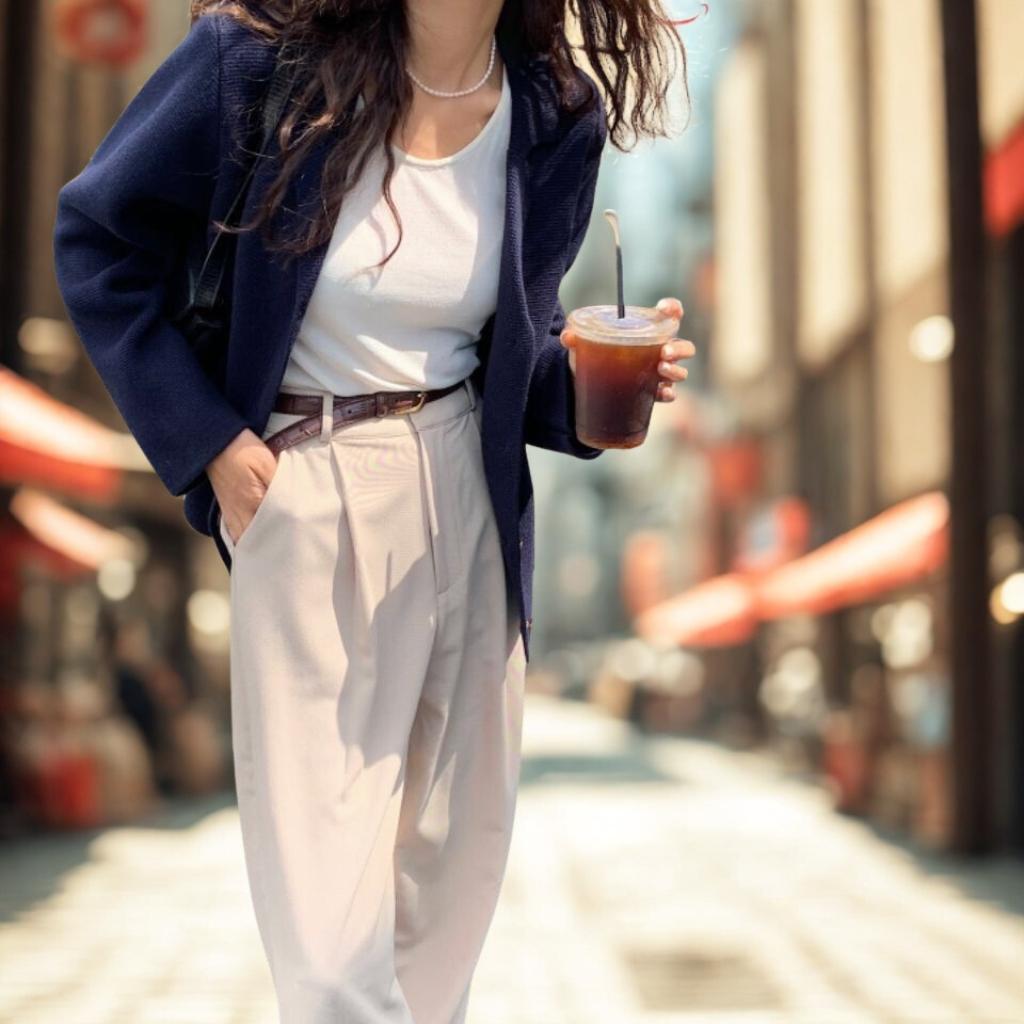 Chic Notched Lapel Knit Cardigan | Relaxed Fit Jacket with Metal Buttons | Navy