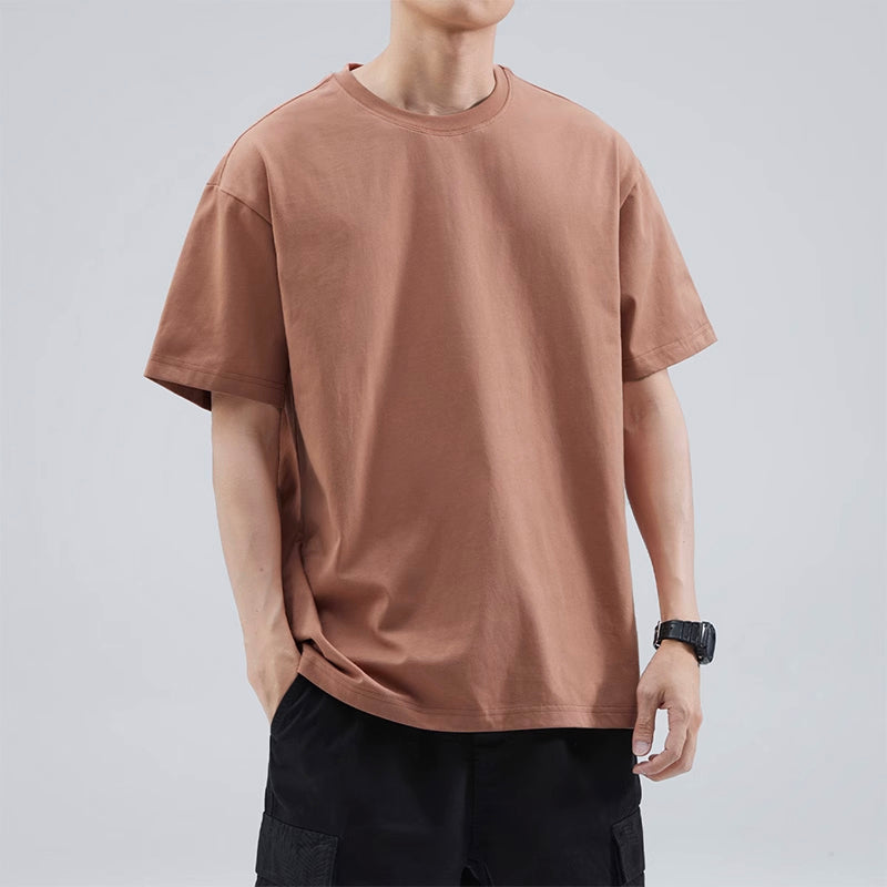 Sanben needle style cotton short sleeve T-shirt