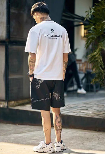 Loose style & half-sleeved fit T-shirt