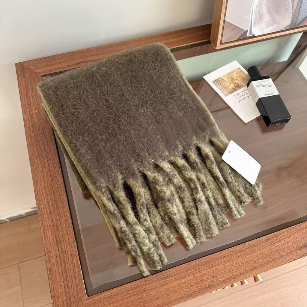 Korean-Style Tassel Knit Scarf - Versatile Warm Shawl & Neck Warmer