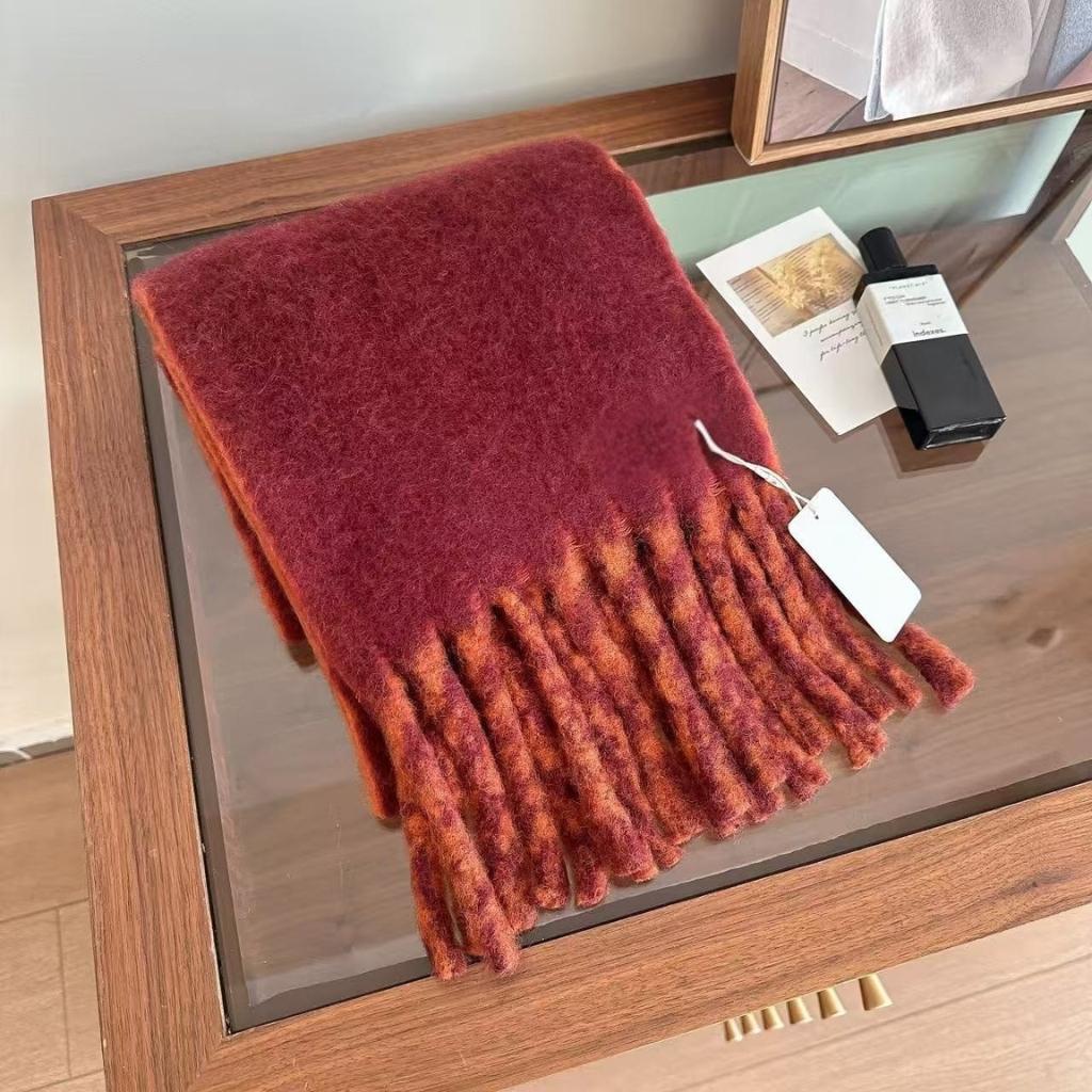 Korean-Style Tassel Knit Scarf - Versatile Warm Shawl & Neck Warmer