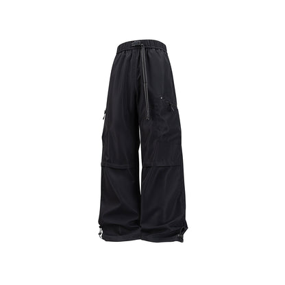 Mens All-Season Functional Cargo Pants | Loose-Fit Straight-Leg Outdoor Trousers