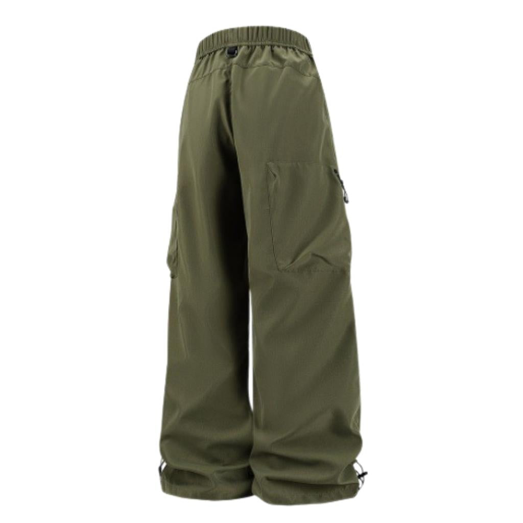 Mens All-Season Functional Cargo Pants | Loose-Fit Straight-Leg Outdoor Trousers