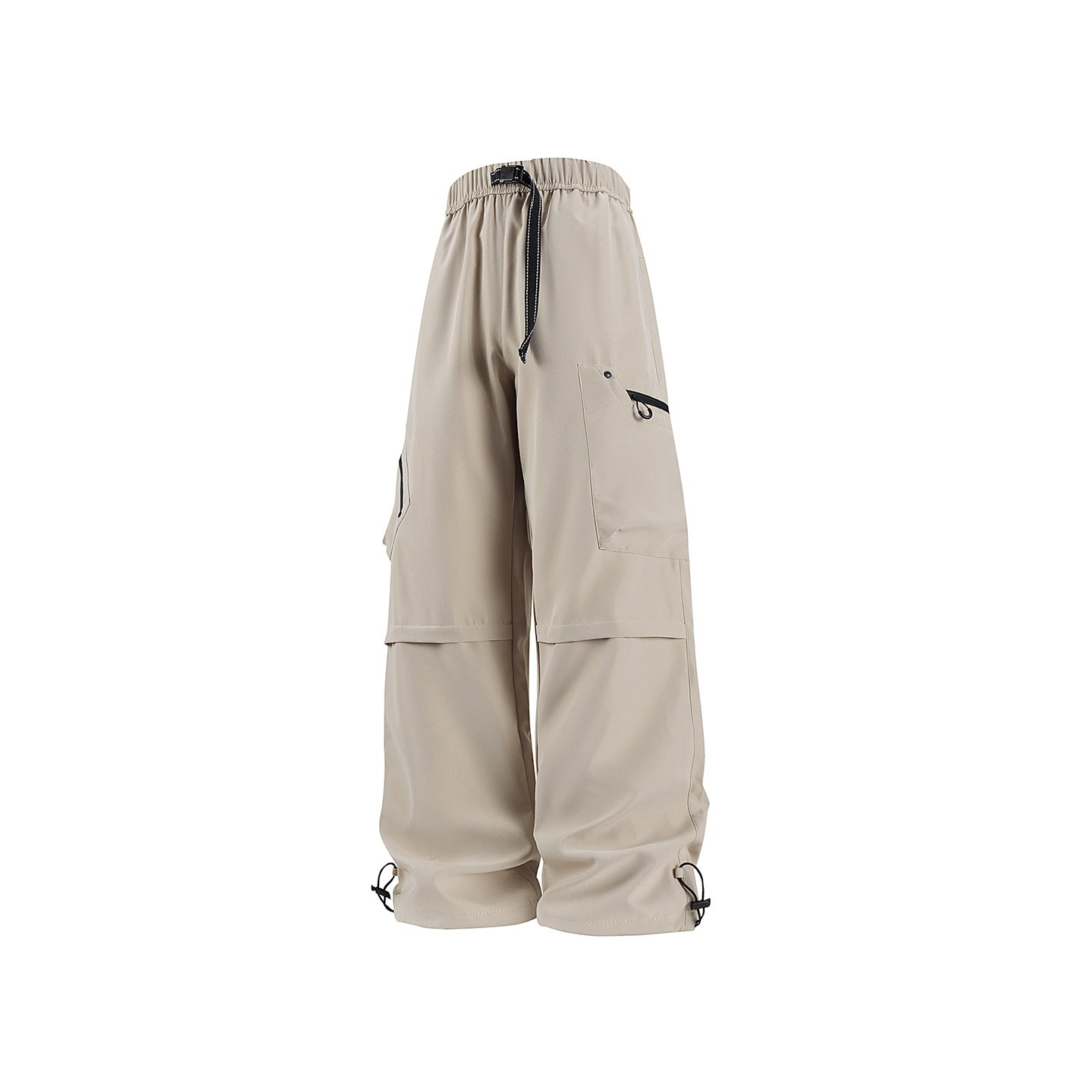 Mens All-Season Functional Cargo Pants | Loose-Fit Straight-Leg Outdoor Trousers