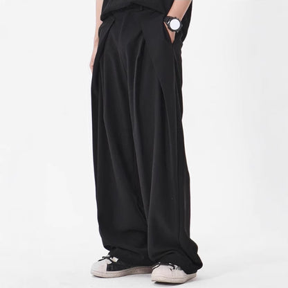 Luxe Pleated Wide-Leg Trousers