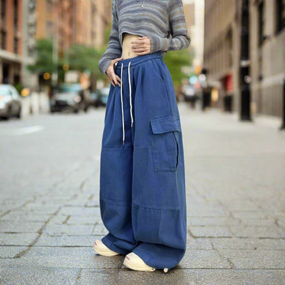 Women's vintage straight & wide leg high-waisted slimming slacks pants