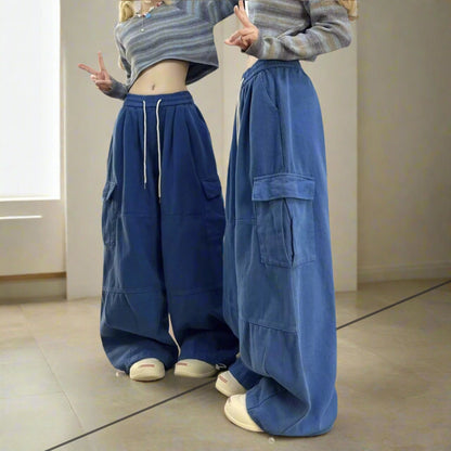 Women's vintage straight & wide leg high-waisted slimming slacks pants