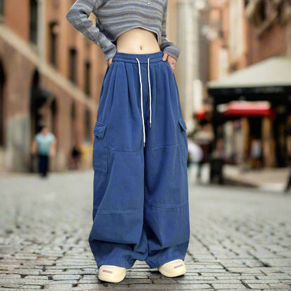 Women's vintage straight & wide leg high-waisted slimming slacks pants