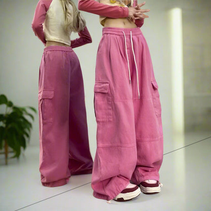 Women's vintage straight & wide leg high-waisted slimming slacks pants