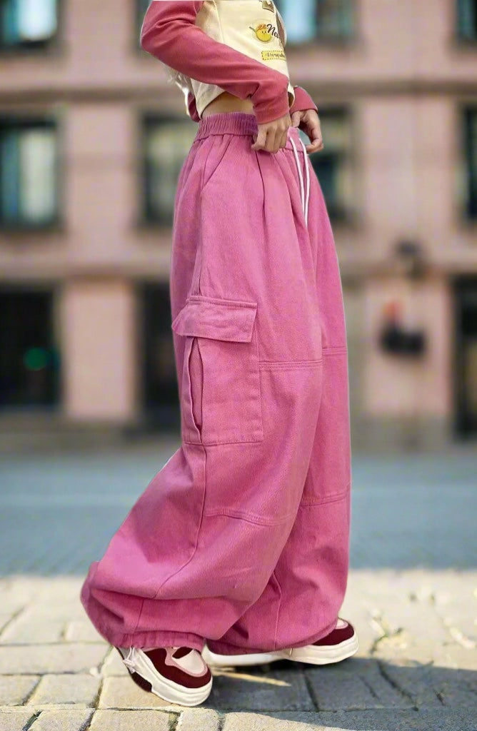 Women's vintage straight & wide leg high-waisted slimming slacks pants